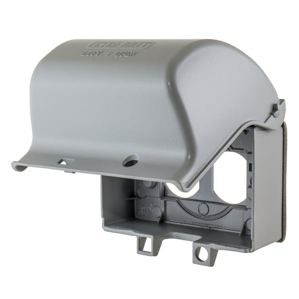 Hubbell Wiring Device-Kellems Weatherproof Cover, Outlet Box Type, 2 Gang, Cast Metal, GFCI Receptacle Cover Type WP26EH - main